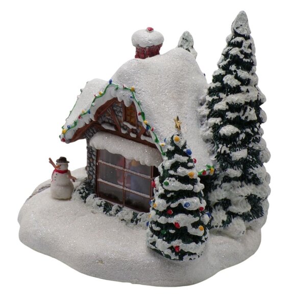 Thomas Kinkade 2005 STILLWATER COTTAGE Lighted 6.5" Christmas Village WORKS - Picture 2 of 7